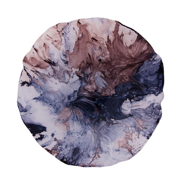 Фото Блюдо 30см  эбру аксам стекло 17487/4