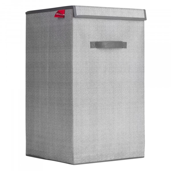 Фото Корзина для хранения 35*35*60см мастер хаус с крышкой и двумя ручками 60631