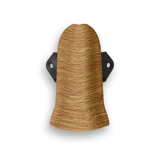 Фото Угол внешний пвх 67 мм дуб светлый идеал элит 2 шт