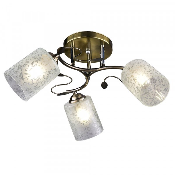 Фото Светильник потолочный россвет рс21208 ab/3c е27х3х60вт