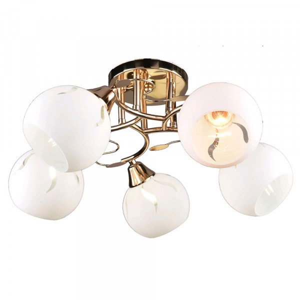 Фото Светильник потолочный россвет рс21210 fg/5c е27х3х60вт