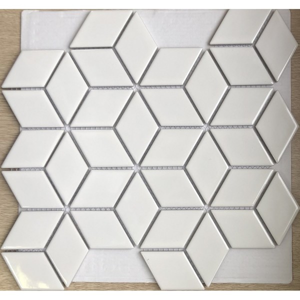 Фото Мозаика керамическая medina white 26x30 белый