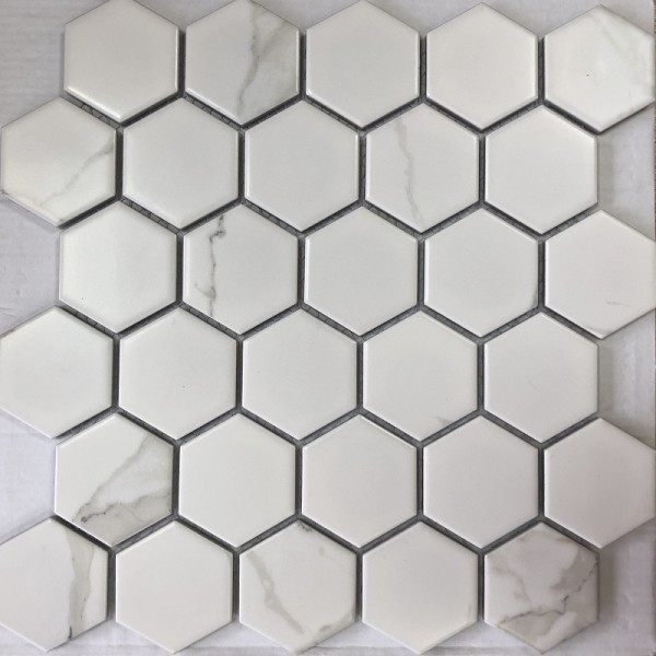 Фото Мозаика керамическая carrara comb 27x28 белый