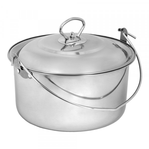 Фото Котелок походный с крышкой boyscout, нержавеющая сталь, 3 л