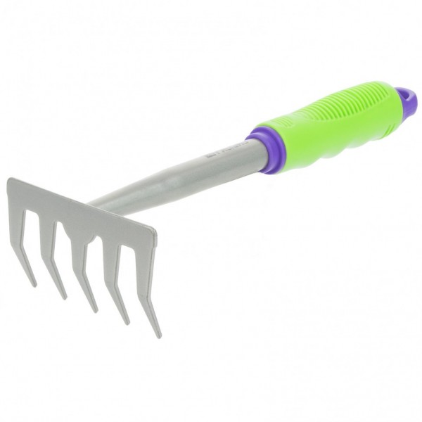 Фото Грабли прямые 5зуб., 115мм*275мм с пластиковой рукояткой palisad, 63003