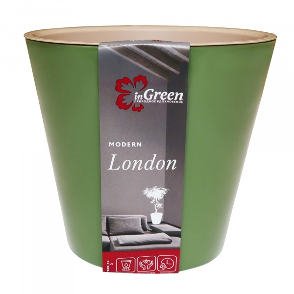 

горшок для цветов london d160мм, 1,6л оливковый