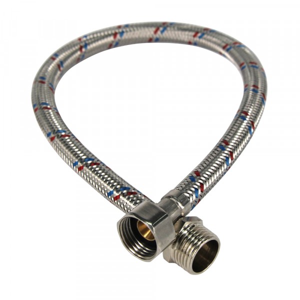 Фото Гибкая подводка для воды с опл. из нерж. стали 1/2х100 см в/н