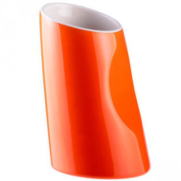 Фото Стакан для зубных щеток akik-oranj керамика, оранжевый d-14302