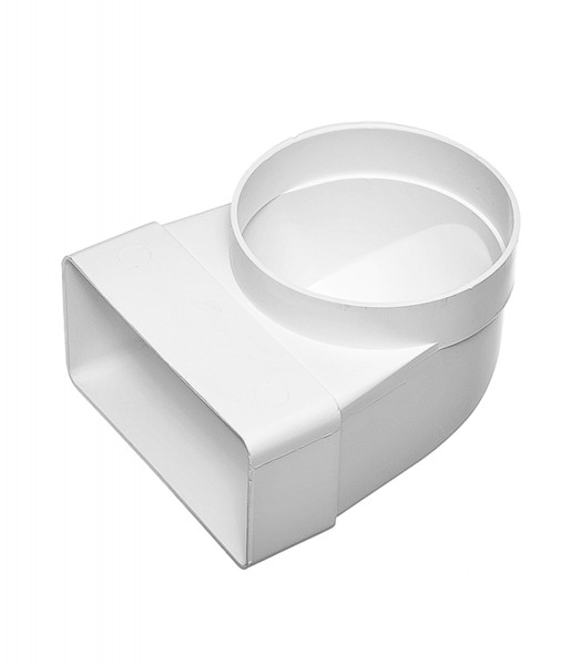 Фото Колено соединительное 60*120/100мм пвх, угловое 90град, 612ск10кп, эра