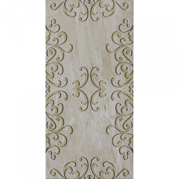 

плитка настенная sezar beige glossy ceramic dec 30х60 бежевый
