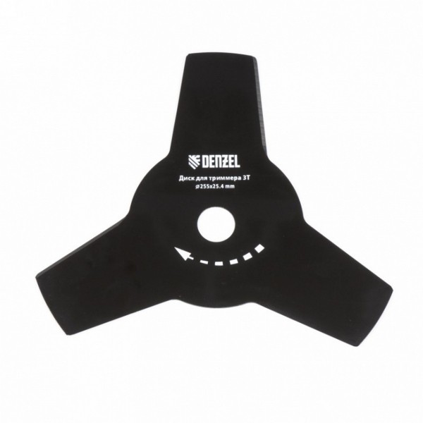 Фото Нож для триммера, 255 х 25,4 толщина 1,6 мм, 3 лезвия// denzel 96325