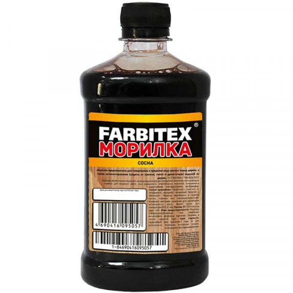 Фото Морилка деревозащитная farbitex водная сосна 0,5 л