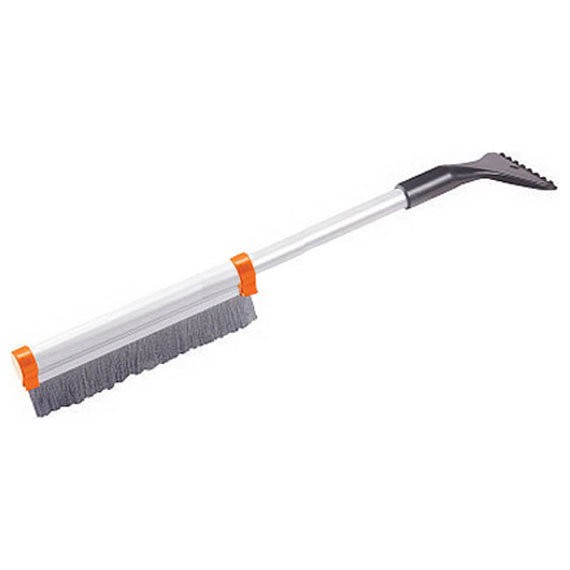 Щетка для снега телескопическая (41-60см) со скребком stels 55311