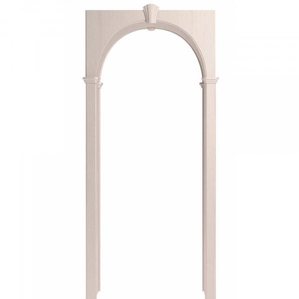 Фото Арка милано, пвх белый ясень 700*190*1800 со сводорасширителем