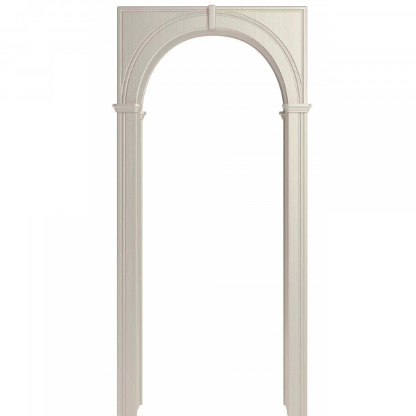 Фото Арка палермо, пвх белый ясень 700*190*1800 со сводорасширителем