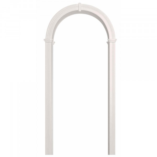 Фото Арка валенсия, пвх белое дерево 750*190*1800 со сводорасширителем