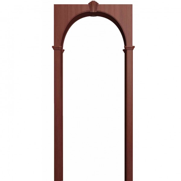 Фото Арка милано, пвх итальянский орех 700*190*1800 со сводорасширителем