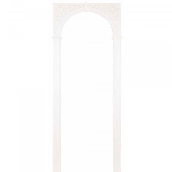 Фото Арка казанка, пвх белое дерево 700*190*1800 со сводорасширителем