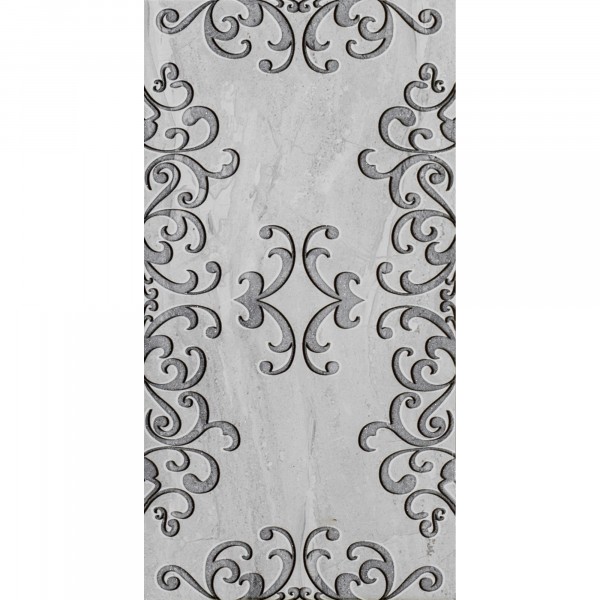 

плитка настенная sezar grey platinum glossy cer 30х60 серый