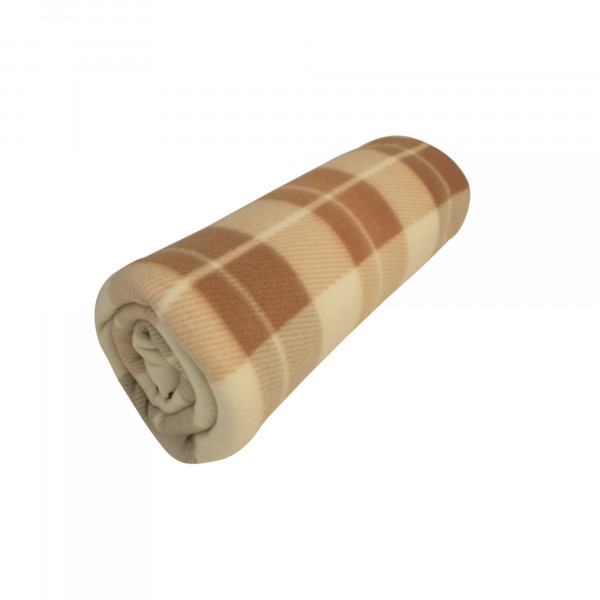 Фото Плед флисовый бостон 130*170 6126121 042 бежевый