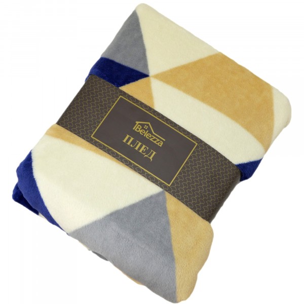 Фото Плед микрофибра прага 200*220 6135448 серо-синий