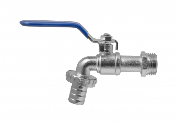 Фото Кран шаровый водоразборный со штуцером 1/2 ручка, mp-у