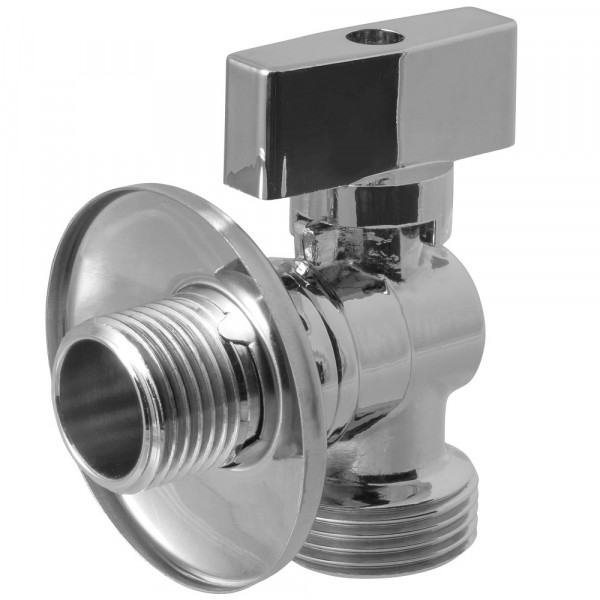 Кран шаровый  угл. усиленный для подкл. стац. приборов с отраж 1/2