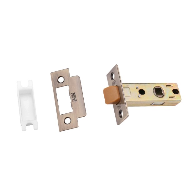 

защелка межкомнатная с пластиковым язычком l6-45 plast ant.bronze bussare