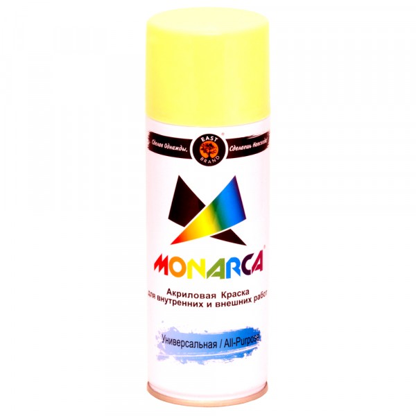 Эмаль аэрозоль monarca универсальная светлая слоновая кость 270г./520 мл. ral 1015