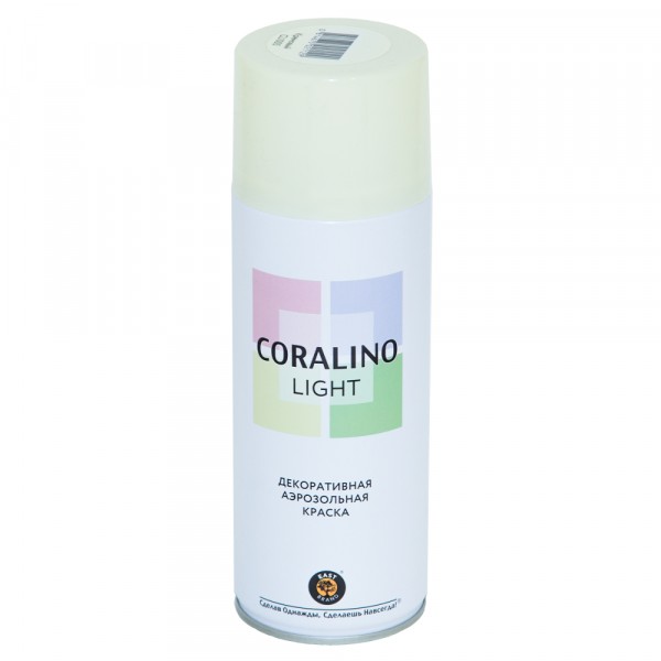Фото Краска аэрозольная coralino light кремовый 520мл