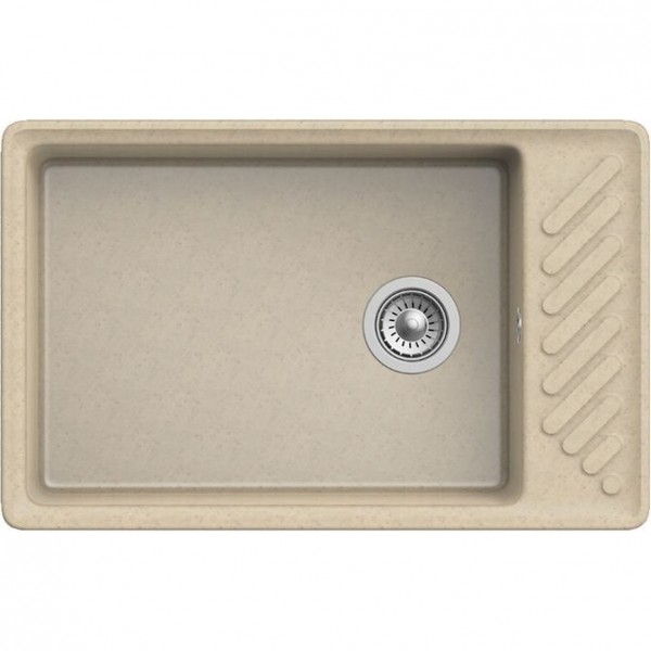 

мойка кухонная искусственный мрамор granfest quarz бежевый 47,6х75,3 gf-zl-51