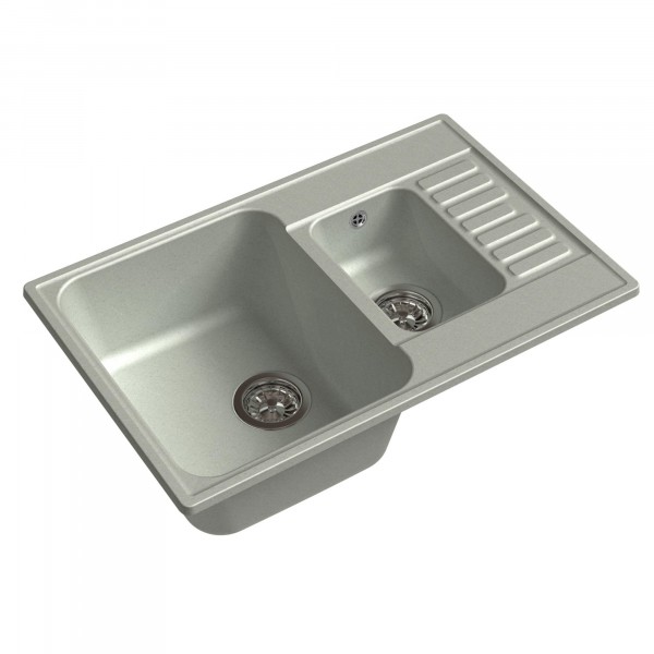 

мойка granfest quarz серый gf-z-21к