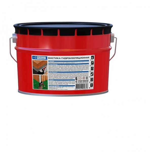 Фото Мастика гидроизоляционная  profimast 10л