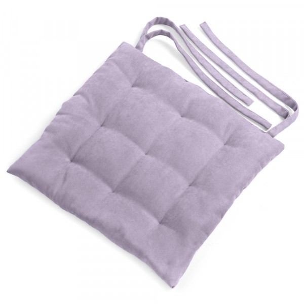 галета на стул 40*40 04 велюр однотонный брусничный