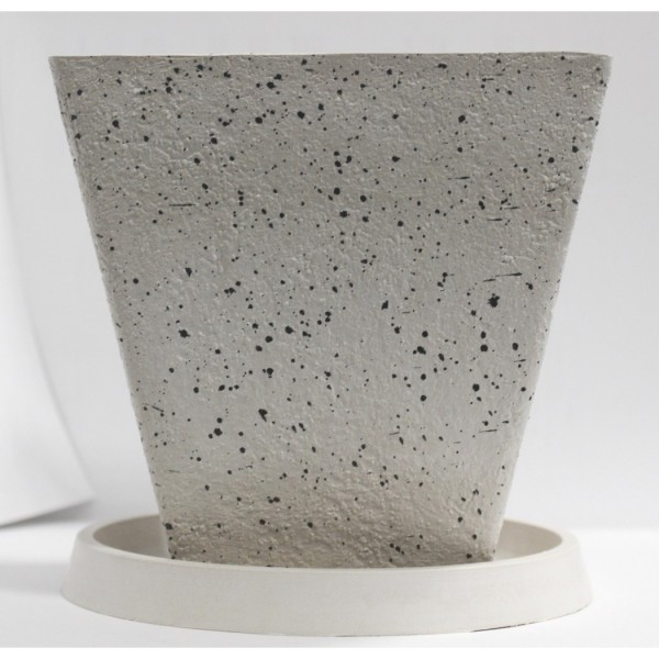 Фото Горшок для растений белый камень 1,4л lf14