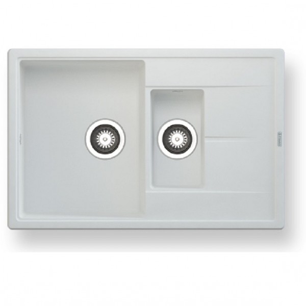 

мойка кухонная pyramis 78х51 1 1/2 белый