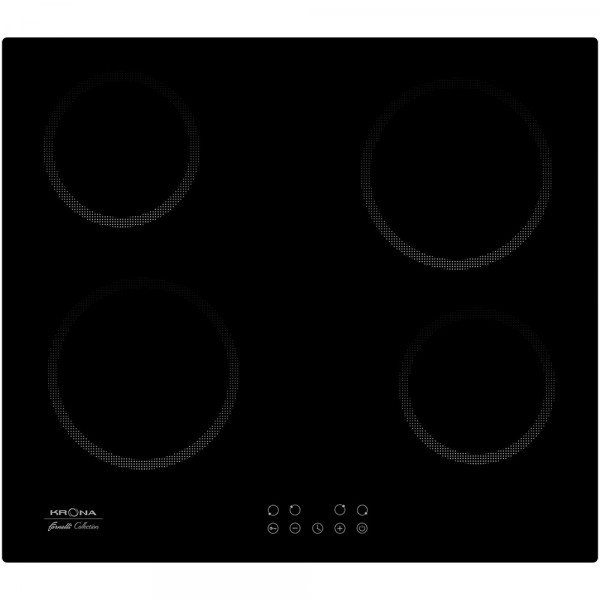 поверхность варочная черная встраиваемая электрическая 60см krona accordo 60 bl 00026356 2671000₽