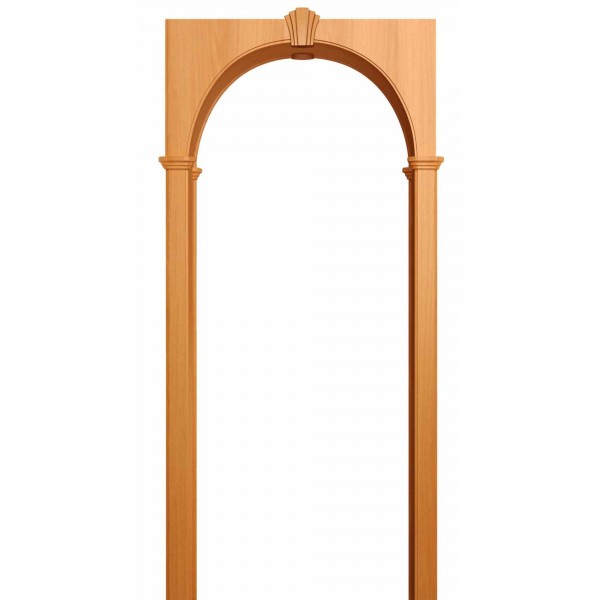 Фото Арка милано, пвх миланский орех  700*190*1800 со сводорасширителем