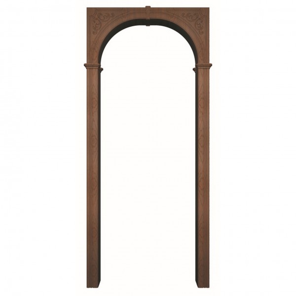Фото Арка казанка, пвх дуб шоколадный 700*190*1800 со сводорасширителем