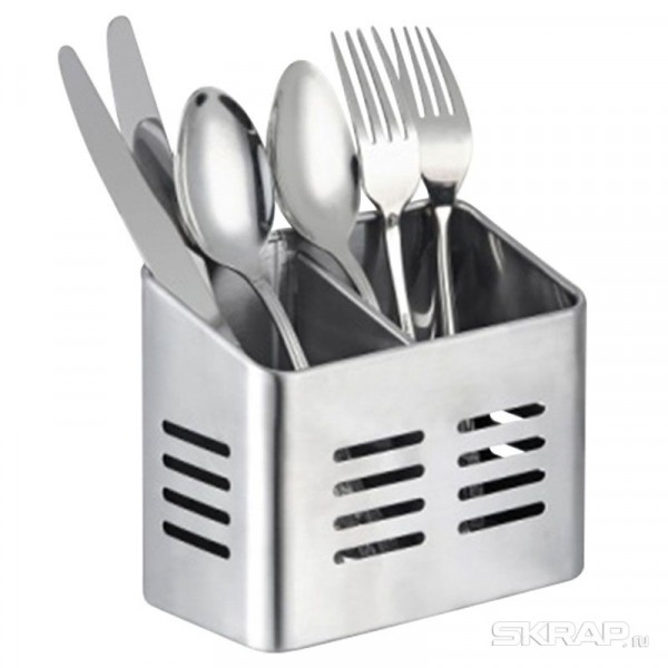 Подставка для столовых приборов 16*9*13см carnale mallony 2секции 007537