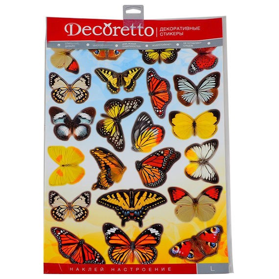 Фото Декоретто садовые бабочки аi 4001