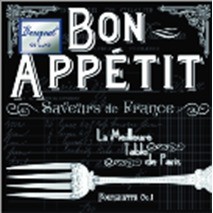

салфетки 24х24см "bon appetit" bouquet de luxe 3-слойные 37437