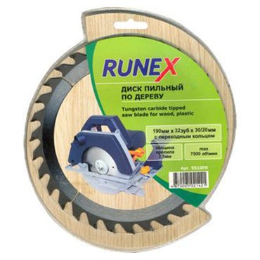 

диск пильный по дереву 200*24зуб*32/30мм runex 551011