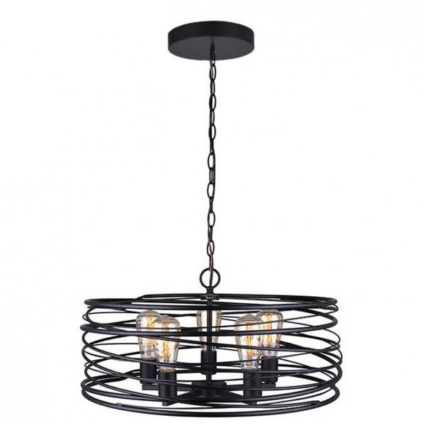 

светильник подвесной toplight carol tl1187h-05bk е27 5x40вт ip 20