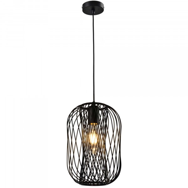 

светильник подвесной toplight debra tl1189h-01bk е27 1x60вт ip 20
