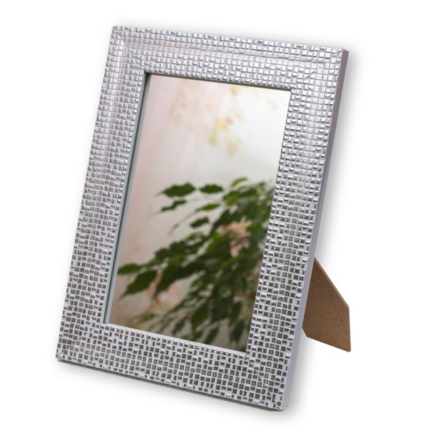 Фото Зеркало мозаика настольное 21х30х2см