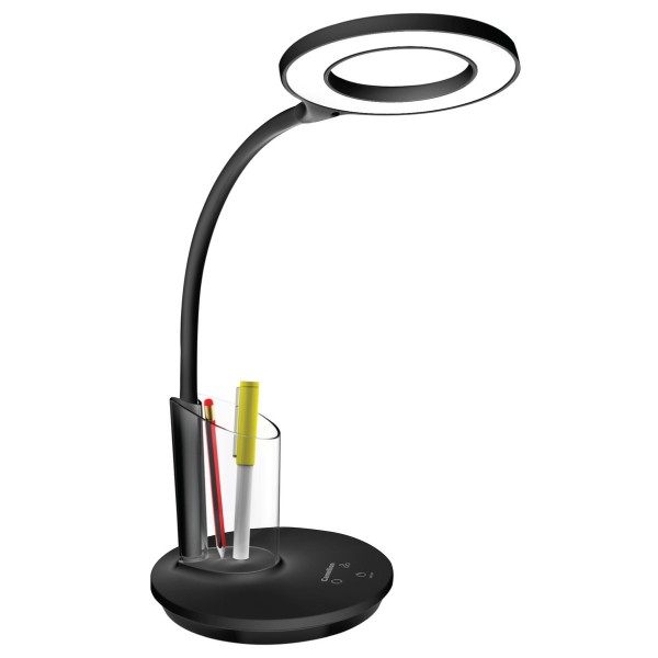 Фото Лампа настольная camelion led kd-826 14146 8вт 230в 480лм черный