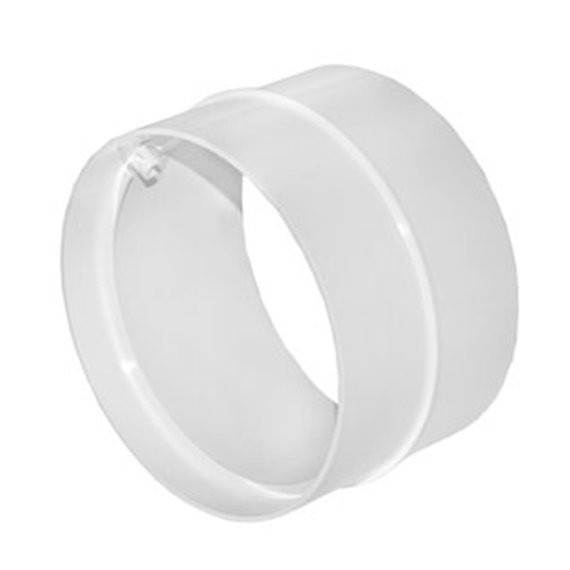 Фото Соединитель круглых каналов (125мм) пвх, без клапана, 12,5скп, эра