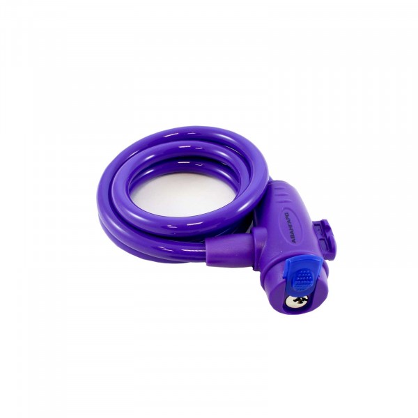 Фото Замок навесной тросовый авангард фиолетовый