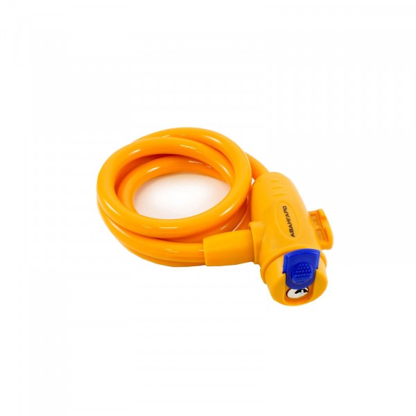 Фото Замок навесной тросовый авангард оранжевый